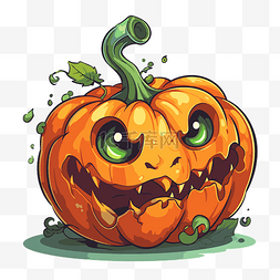 jackolantern 剪贴画卡通万圣节南瓜