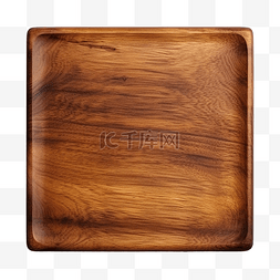 木板上的厨具背景图片_白色背景上的方形木板