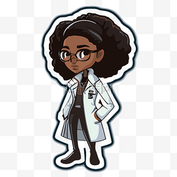 戴眼镜女医生图片_一个身穿白衣戴着眼镜穿着实验室