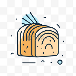 面包和面包屑图标线图标说明 向