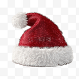 真的老人图片_圣诞 3D 圣诞老人帽子，配有逼真