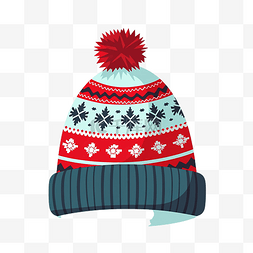 秋红色冬图片_Hygge 舒适的圣诞帽隔离