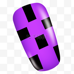 美甲指甲片紫色流行
