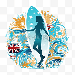 冲浪板花图片_澳大利亚冲浪著名活动和运动旅游