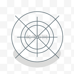 目标圆圈图标 向量