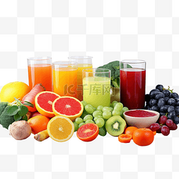 新鲜水果和蔬菜图片_白桌上的彩虹色水果和蔬菜