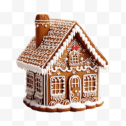 卡通房子带烟囱图片_带烟囱的冰姜饼屋传统圣诞饼干