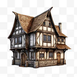 中世纪的房子小酒馆