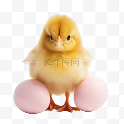 粉色小鸡图片_可爱的复活节小鸡