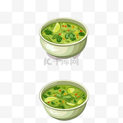 无缝模式与墨西哥传统绿汤