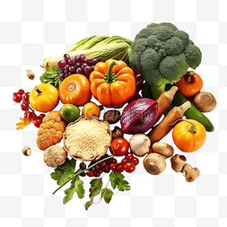 马克笔蔬菜图片_季节性维生素秋季食谱概念万圣节