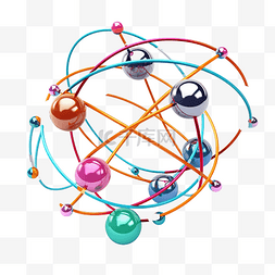 分子原子结构图片_原子结构质子中子和绕原子核运行