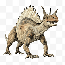 batrachotomus 恐龙孤立 3d 渲染