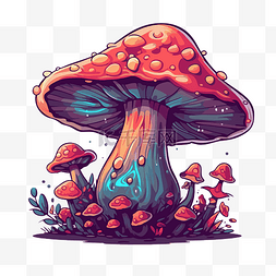 魔法蘑菇 向量