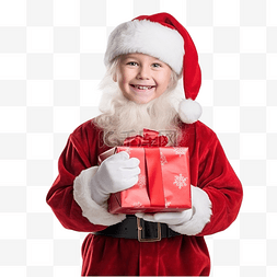 购物小男孩图片_小男孩打扮成圣诞老人
