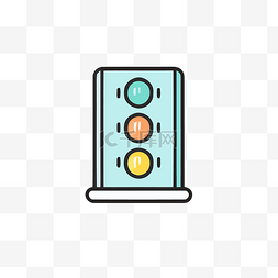 停车灯图片_交通灯图标矢量说明设计