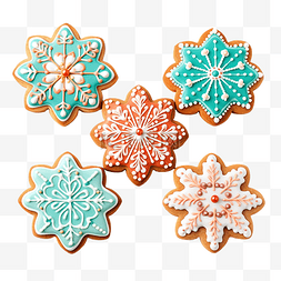 圣诞姜饼和彩色糖霜装饰制作自制
