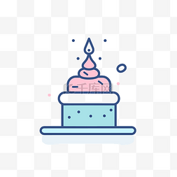 蛋糕和糖霜图标 向量