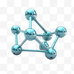 3d 化学分子的插图图形