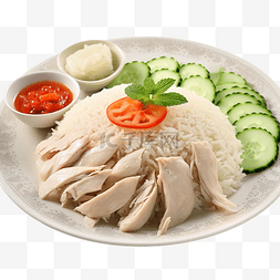 东方象征图片_新加坡海南鸡饭