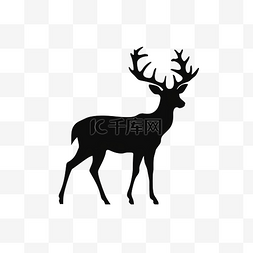 动物 鹿 剪影