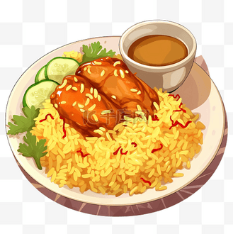 卡通咖喱饭 png 文件