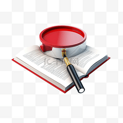 字典大字典图片_红色别针与打开的书和毕业帽放大