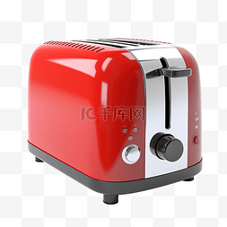 红色家庭用具图片_烤面包机红色 3d