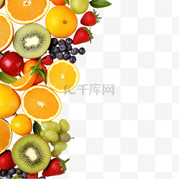 火圈图片_不同的水果背景