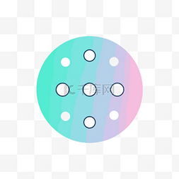 里面有方形圆圈的彩色圆圈 向量
