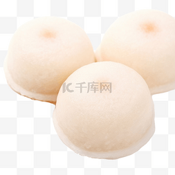 白现代图片_麻糬一种由糯米粉制成的日本甜点