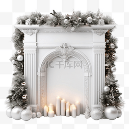 白色壁炉门口的圣诞作文