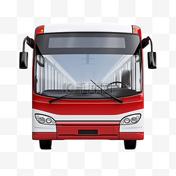 旅遊巴士图片_公共汽车前面红色的公共交通