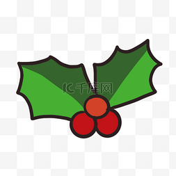 圣诞节边框圆形图片_圣诞节树叶红色