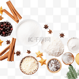 香料制作图片_圣诞冬季烘焙概念
