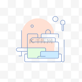 彩色厨房icon设计素材-彩色厨房icon模板设计-海报图片下载-千库网
