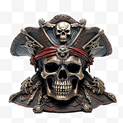 海盗的眼罩图片_海盗船长帽子交叉骨定制