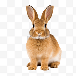 棕色兔子 PNG