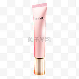 粉色化妆品瓶子图片_3d化妆品样机粉色立体