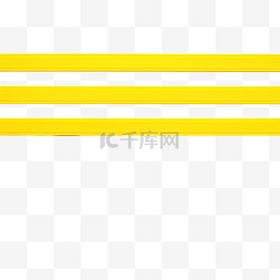 简约黄色线条边框