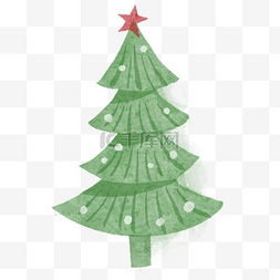 卡通树木立体图片_松树松针圣诞节装饰树木
