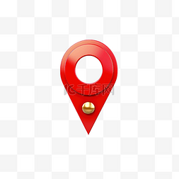地圖標記图片_紅色位置標記