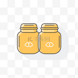 蜂蜜一罐蜂蜜图片_一罐蜂蜜图标 一个平面图标 向量