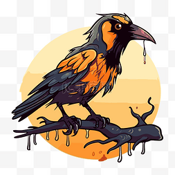 橙色和黑色图片_死鸟 向量