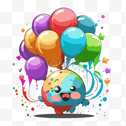 生日氣球 向量