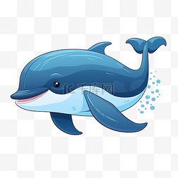 可爱海洋动物卡通图片_鲸鱼卡通海洋动物