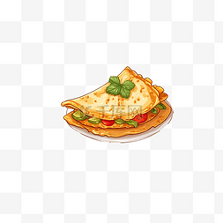 桌布上盘子里的墨西哥食品玉米饼