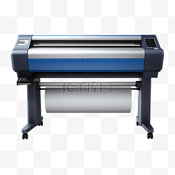 现代宽幅打印机png隔离渲染
