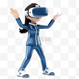 虚拟现实体验图片_3D角色元宇宙虚拟营销