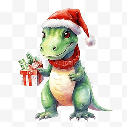 圣诞恐龙水彩套装